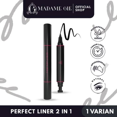 Madame Gie Perfect Liner - Eyeliner Black Two In One / STAMP EYELINER