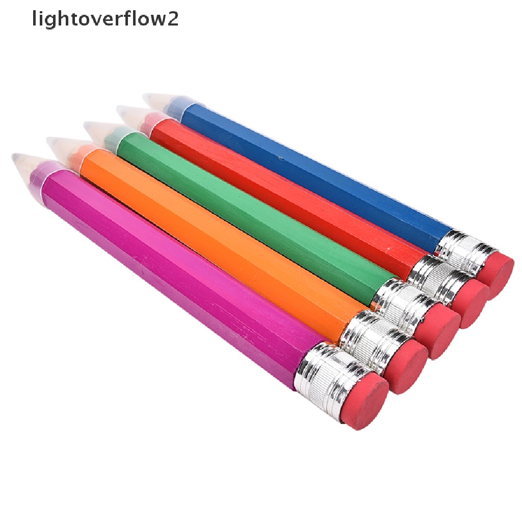 (lightoverflow2) 1pc Pensil Besar 35cm Untuk Anak / Pelajar