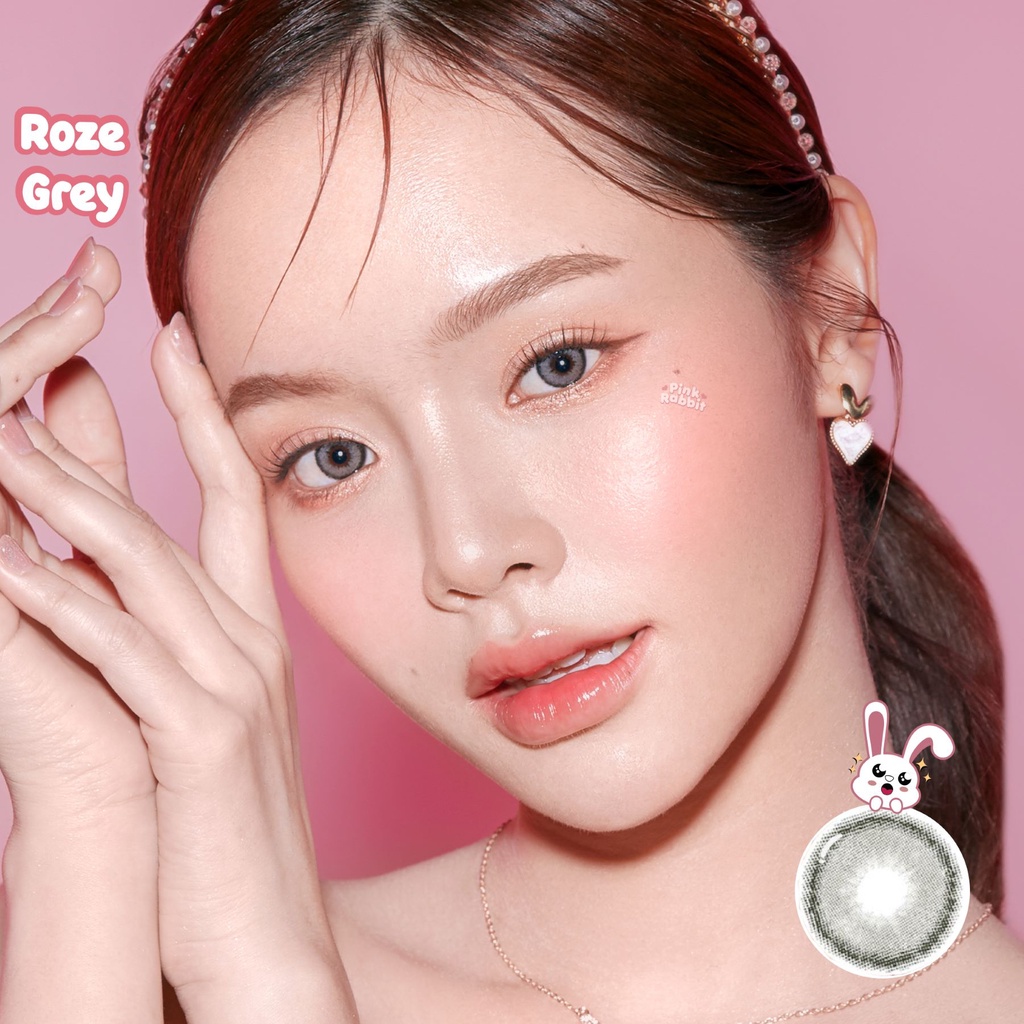 PINKRABBIT Softlens Roze Grey (Normal, Minus 0.5 s/d 10.00)