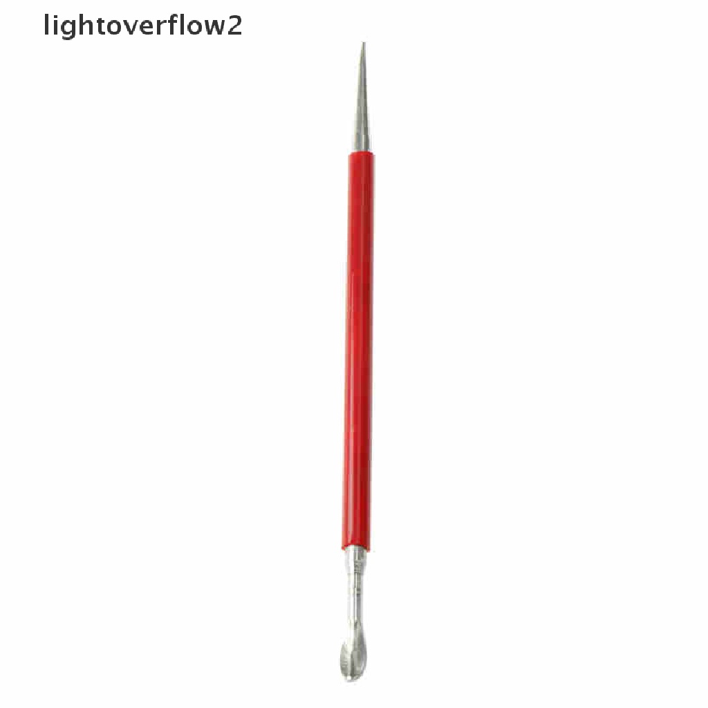 (lightoverflow2) 3pcs / Set Alat Pahat Tembikar Tanah Liat / Polymer / Keramik DIY