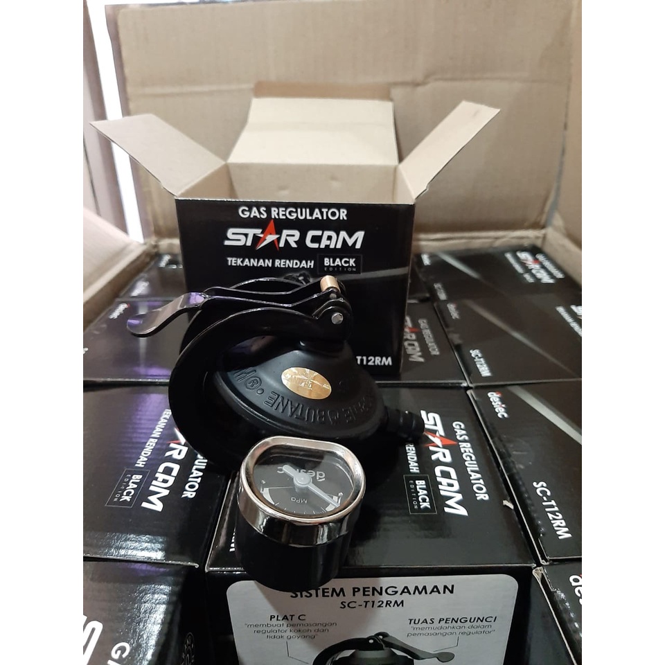 REGULATOR GAS STAR CAM  SC-T12RM STARCAM SC T12 R RM RMS BLACK EDITION