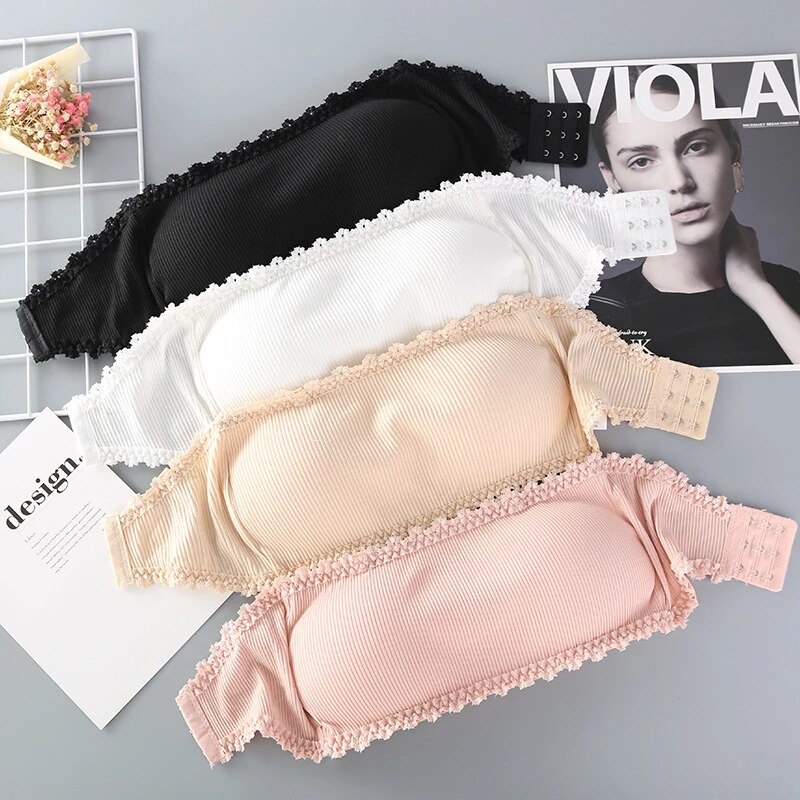 3SP | UW16 Strapless Seamless Bra Kemben Dengan Pengait Wanita Tanpa Kawat Tali Fashion Korea