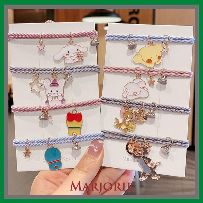 2 Buah Sepasang Magnet Gelang Karet Desain Kuromi Cinnamoroll Gelang Magnet Pria Dan Wanita S-MJD