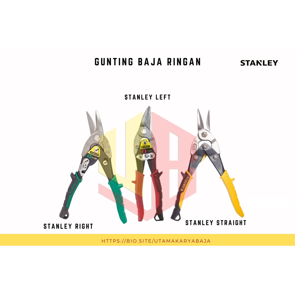 Gunting Baja Ringan Stanley 100% Original