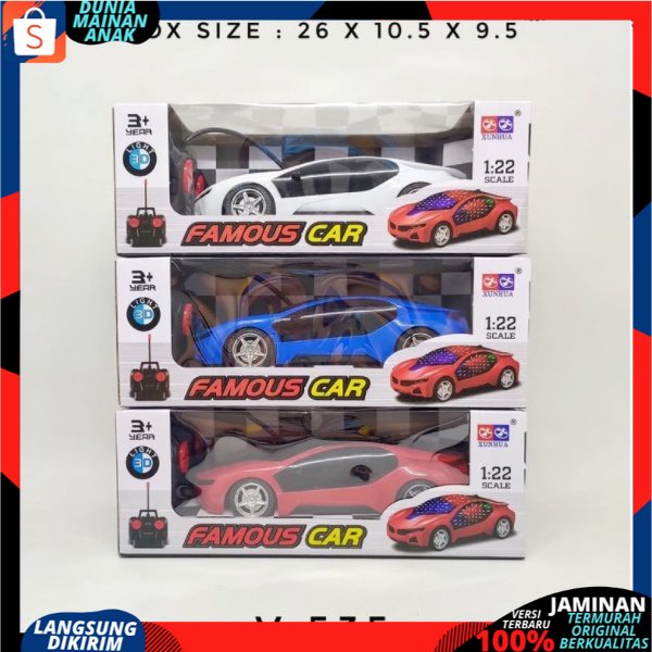 RC SPORT CAR 3D Light famous Farmos Berlampu bgatti  / Mainan Mobil Remote Control Balap Ada Lampu Kabin