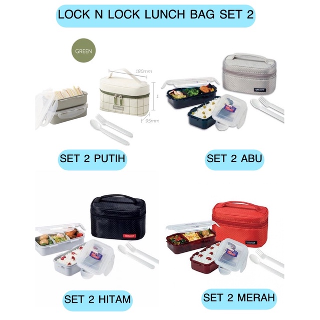 Lock n Lock Lunch Bag Set