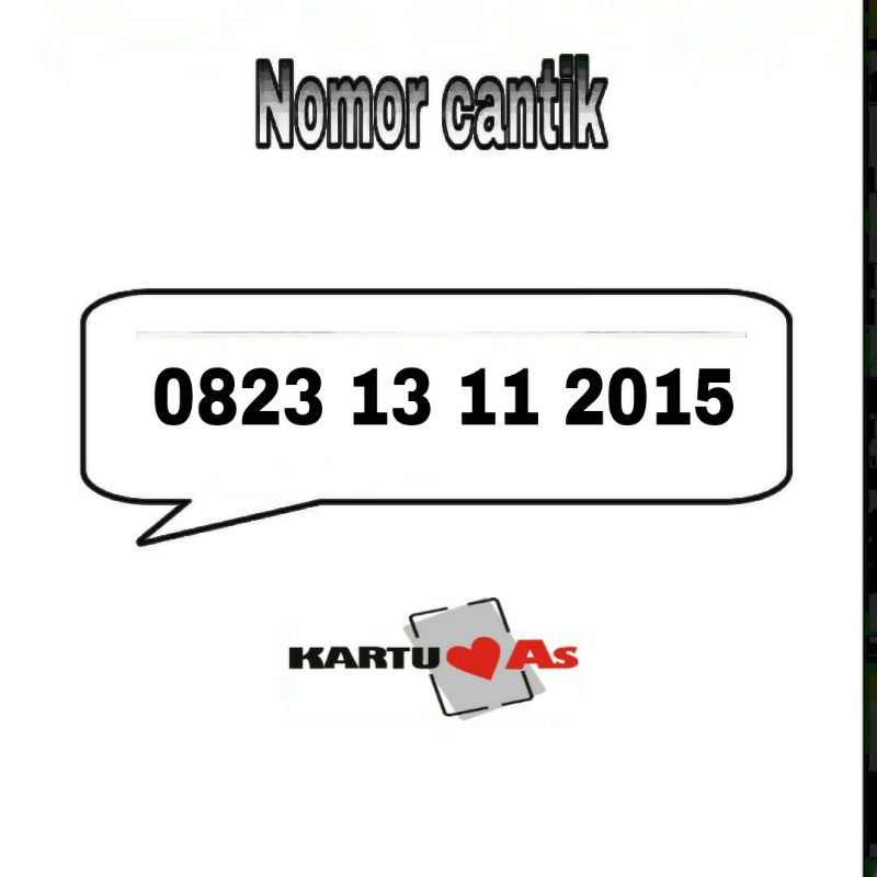 nomor cantik nomer kartu perdana Telkomsel as 4g LTE seri tahun 13 November murah 23 231 2313 23131 