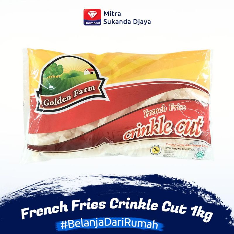 

GOLDEN FARM French Fries CRINKLE CUT 1Kg
