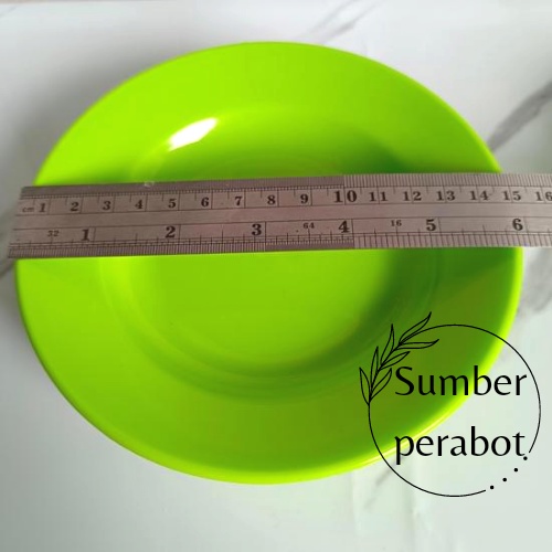 RACUN SHOPEE 1 Lusin Piring Kecil Plastik Mika 15cm Piring Tatakan Gelas