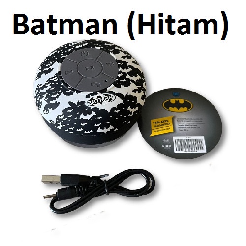 Speaker Bluetooth Mini Batman Hitam Portable Waterproof Anti Tahan Air Wireless