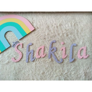 UKIRAN NAMA KAYU, HURUF KAYU, HIASAN DINDING, HIASAN NAMA