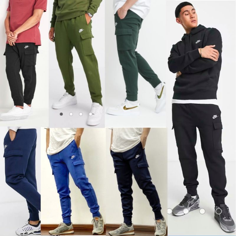 Celana Joger Nike Sportwear Cargo Original club Fleece Jogger Chargo Panjang Asli New