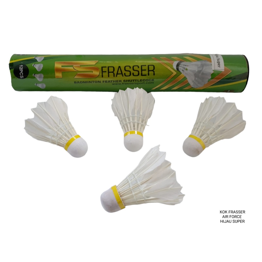 Frasser Kok Shuttlecock Badminton Bulutangkis Air Force Hijau Super