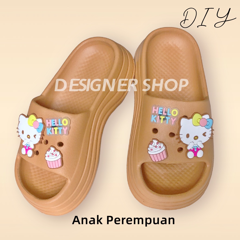 Sandal Jelly Fuji Wegdes Anak Perempuan Import