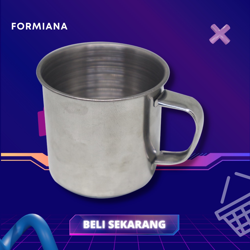 FM - Mug Mini Bahan Stainless Steel / Mug gelas MINI Stainless