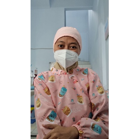 GOWN MOTIV untuk praktek dokter atau dokter gigi perawat bidan