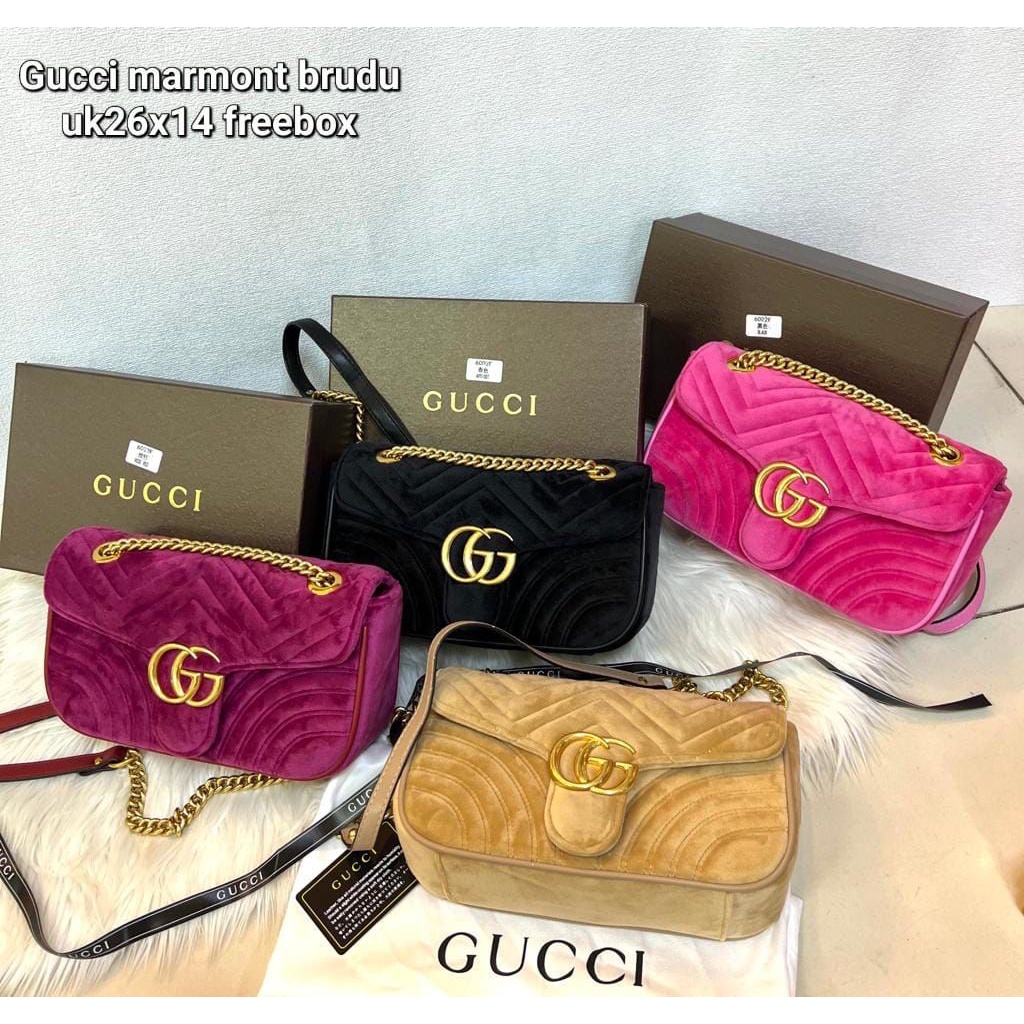 Shoulder bag Gc marmont suede/beludru semprem