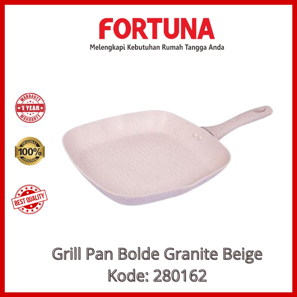 Grill Pan Bolde Granite Beige