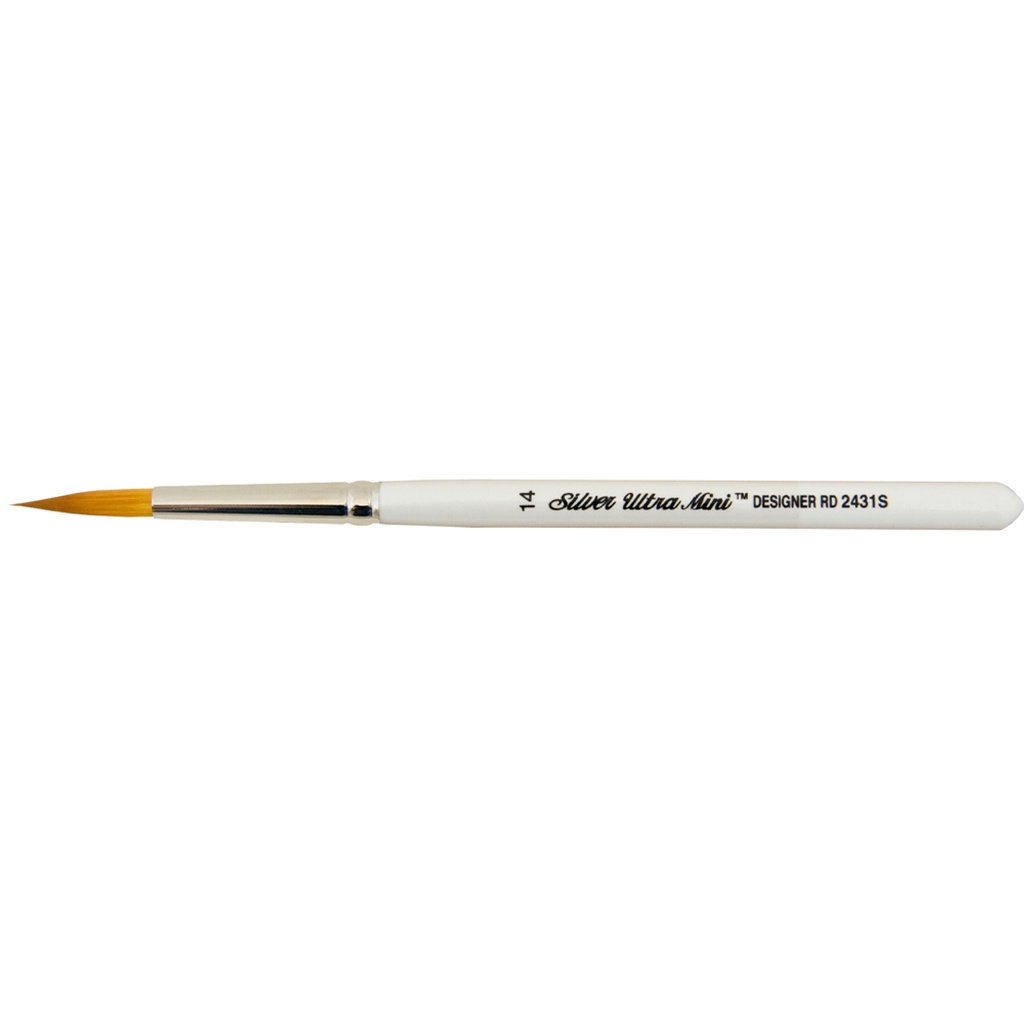 Silver Brush/ Silver Ultra Mini® 2431S Designer Round