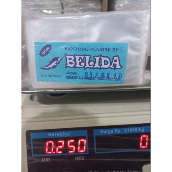 pp ikan belida  6x10 berat 250g