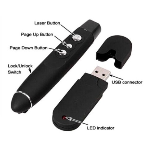 Laser Presentasi USB Pointer Presentasi pp1000 Laser Pointer