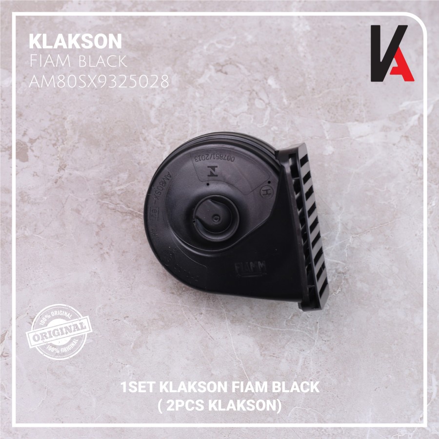 KLAKSON MOBIL MOTOR KEONG FIAMM ITALY WATERPROOF ORIGINAL 12V + CABLE RELAY SET ORIGINAL