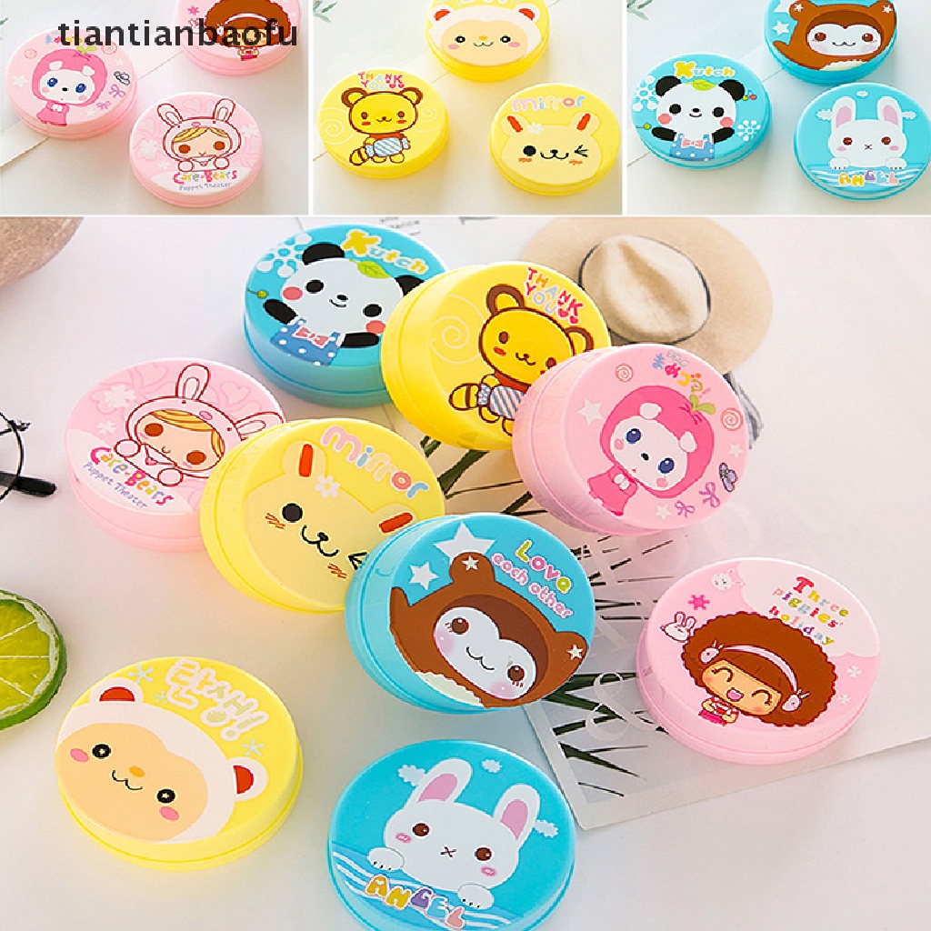 Cangkir Air Portabel Model Lipat Bahan Plastik Motif Kartun