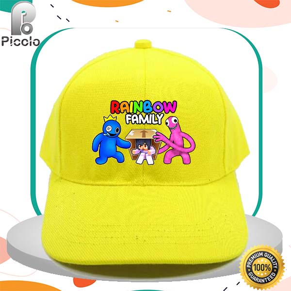 TOPI ANAK ANAK MOTIF RAINBOW FRIENDS 2-9 Tahun UNISEX