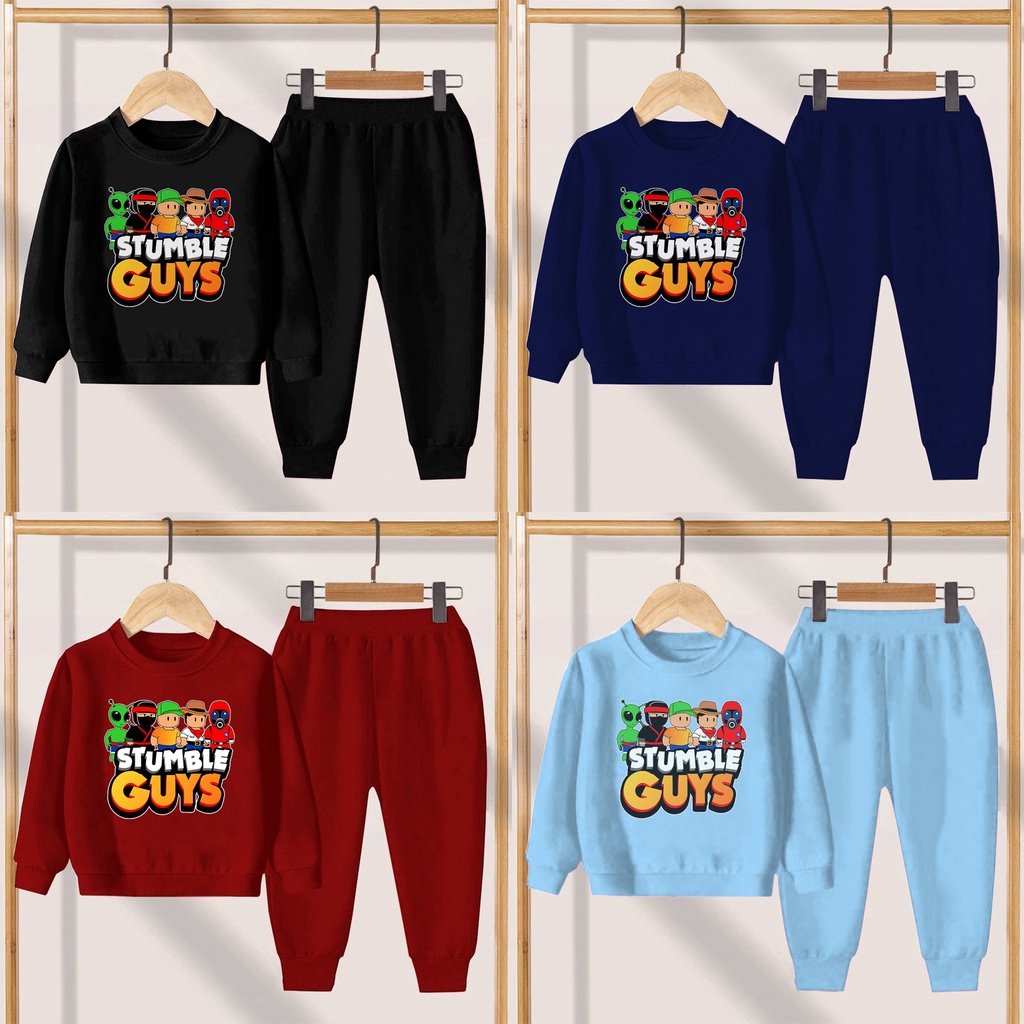 YMF - SETELAN SWEATER ANAK UNISEX / USIA 3-12 TAHUN &quot;STUMBLE GUYS&quot;