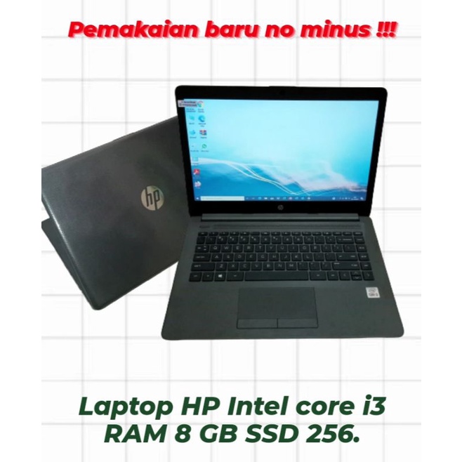 Laptop HP 240 G7 Intel core i3 RAM 8 GB SSD 256 W10