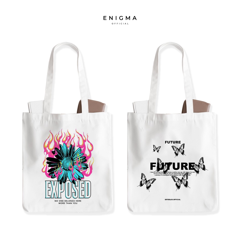 TERBARU TOTEBAG KANVAS TAS WANITA AESTHETIC ORIGINAL ENIGMA