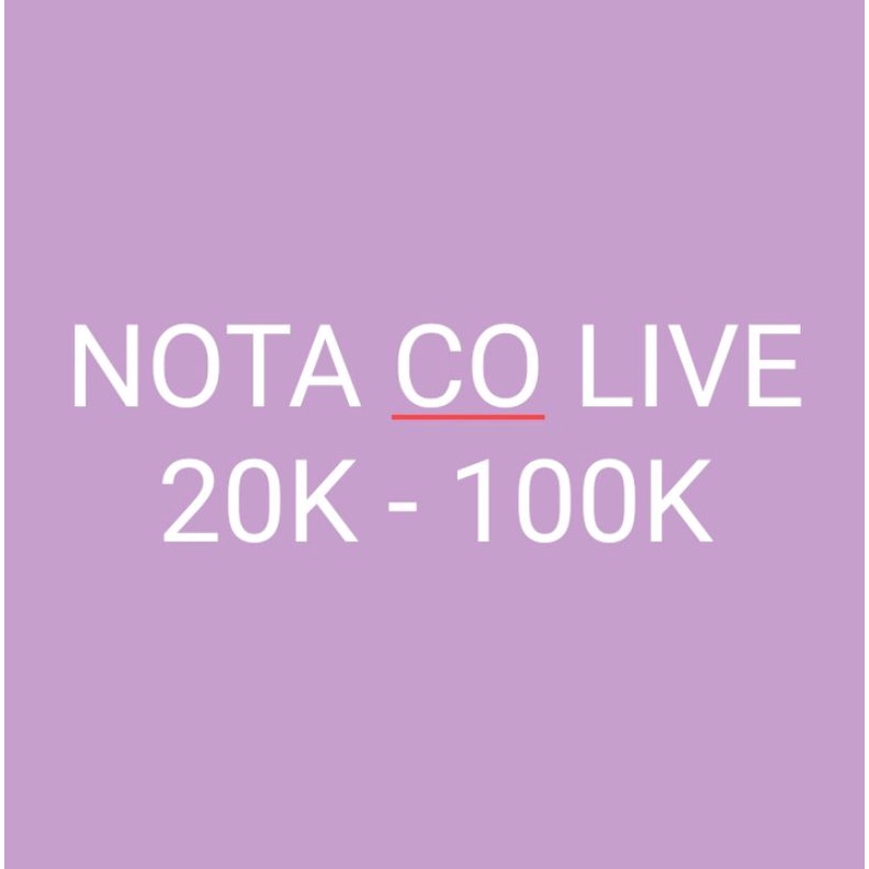 Nota co live