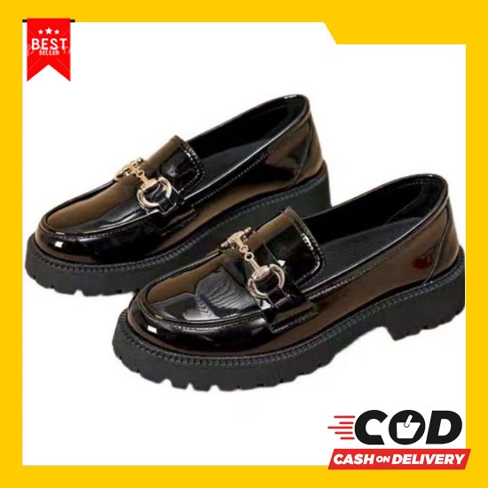 Sepatu Docmart Wanita Cewek Spatu Kerja Oxford Murah Pdh Pdl Vantofel  Sepatu Docmart Wanita Hitam