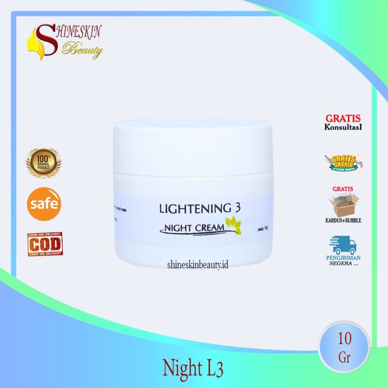 Night L3 / Malam glowing Lightening3/ shineskin skincare