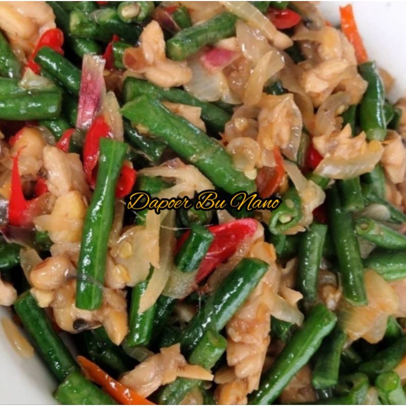 

Tumis Kacang Panjang Campur Tempe Untuk Porsi 5 Orang Siap Makan.