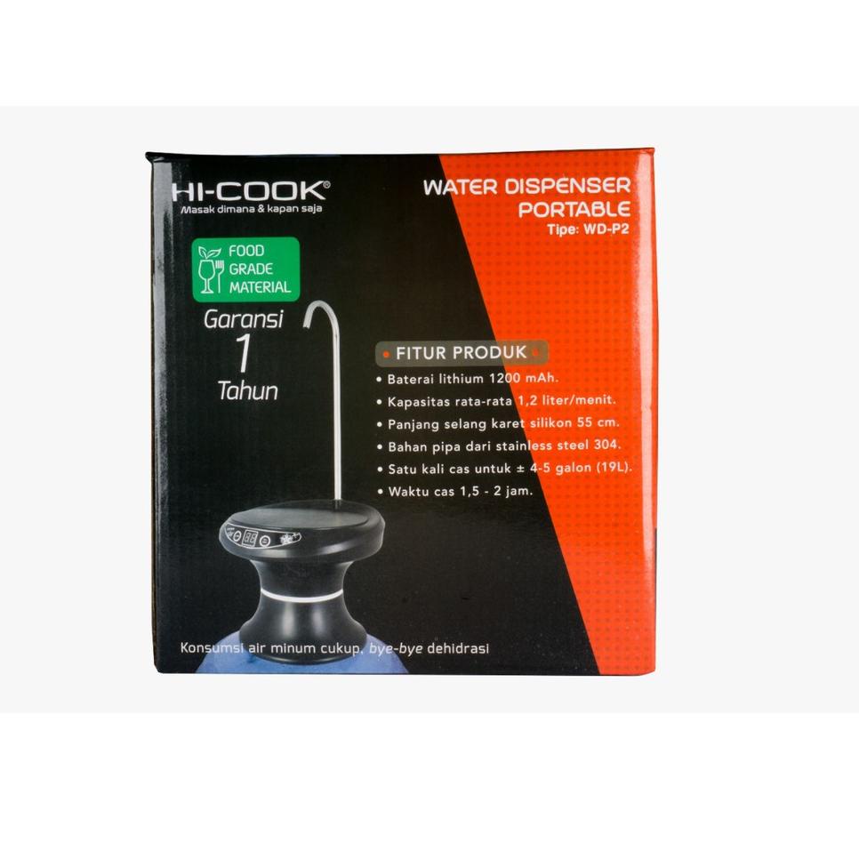 NNK.31Oc22o • Hi-Cook Water Dispenser Portable/Pompa Galon Air Elektrik WD-P2