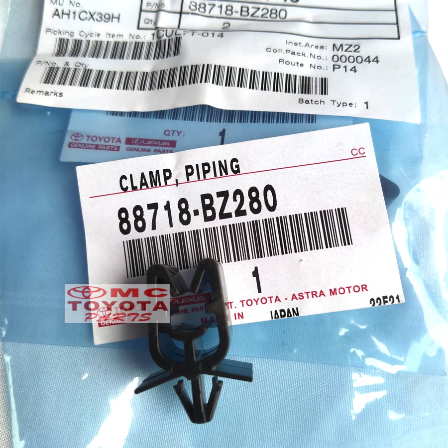 Klem Clamp Penjepit Pipa Pipe AC Agya Calya Avanza Rush 88718-BZ280