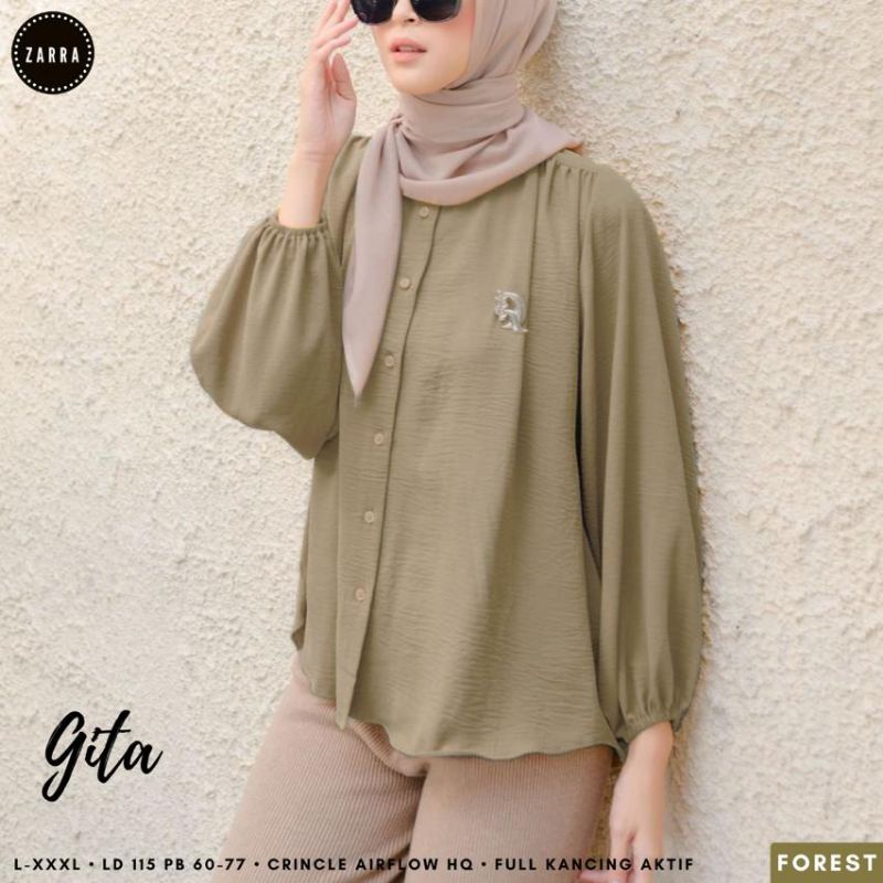 (BISA COD) GITA  BLOUSE WANITA ORIGINAL PRODUK TERBARU