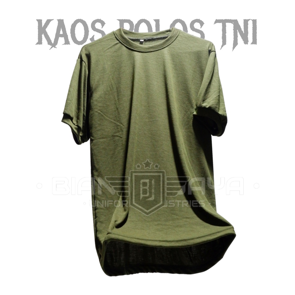 Kaos Polos TNI AD Lengan Pendek Katun Combad