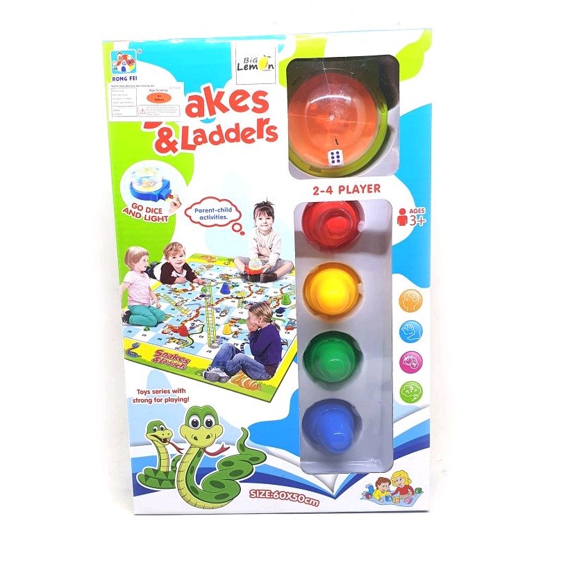 Ular Tangga Snake & Ladders Mainan Ular Tangga Jumbo