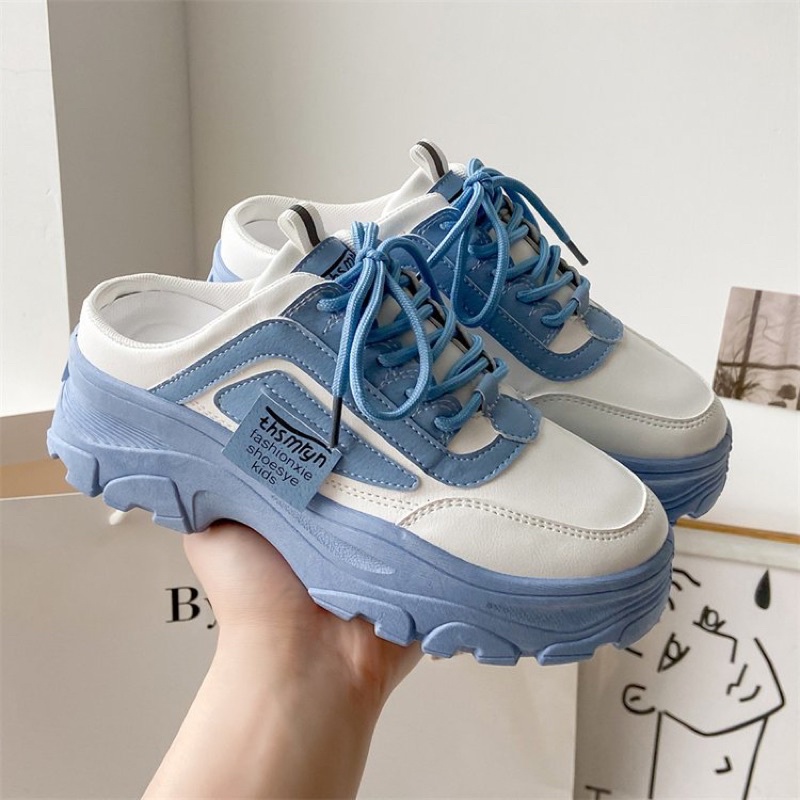 (FREE KAOS KAKI &amp; BOX) SN010 SEPATU SNEAKERS WANITA IMPORT KOREA FASHION