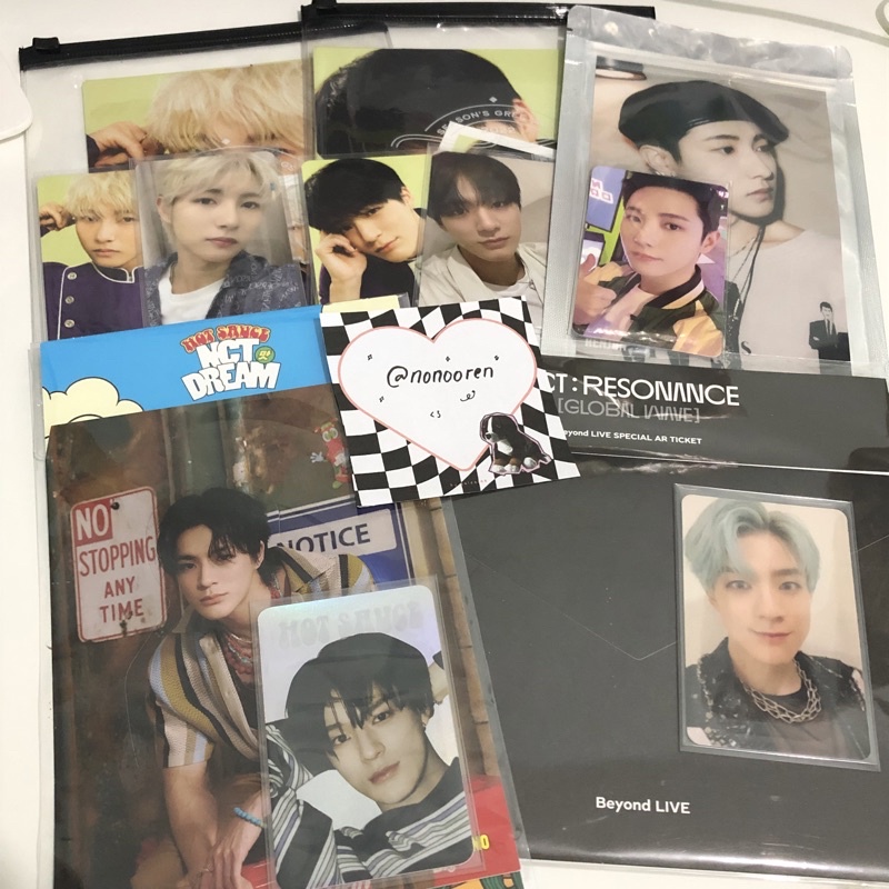jeno jn renjun rj nct dream glitch mode glimo hot sauce hotsa hs md merch merchandise pc photocard p