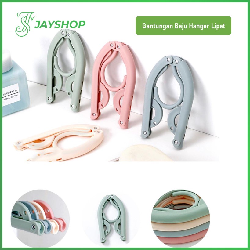 Hanger Lipat Gantungan Baju Portable Gantungan Pakaian Lipat Travelling Serbaguna