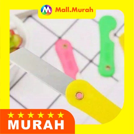 

MALL.MURAH Pisau Cutter Lipat Mini Warna Warni / Silet Gagang Perlengkapan ATK Foldable Knife Pembuka Paket / Kater Plastik Alat Pemotong Kertas Kardus Super Tajam