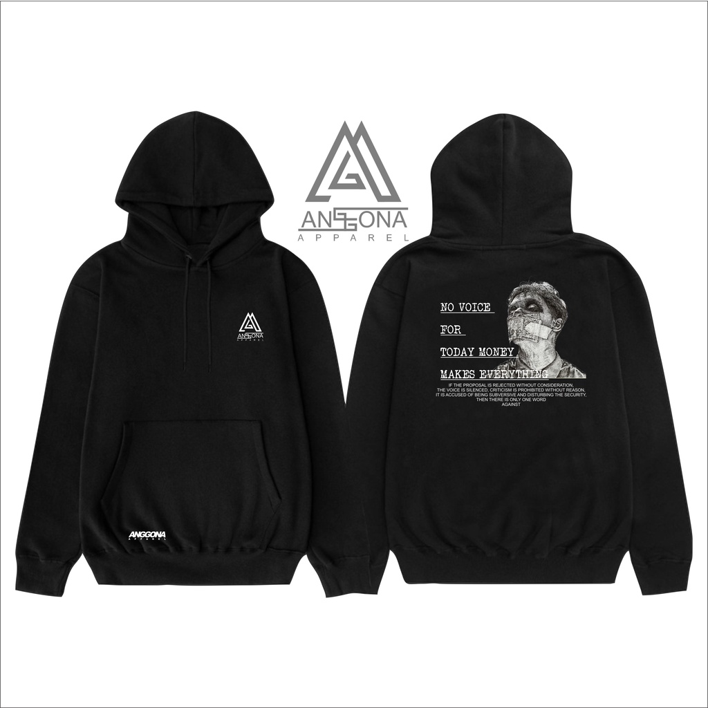 Hoodie Kata Kata Simple kualitas distro