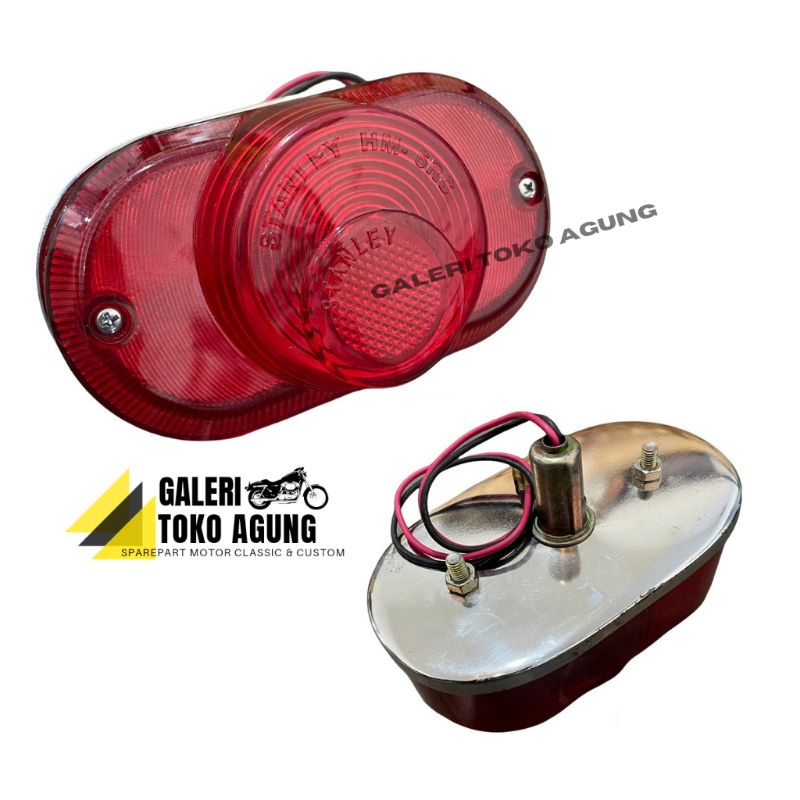 stoplamp lampu stop belakang honda pispot c50 c70 s90 benly kualitas ori mika lampu stop c50