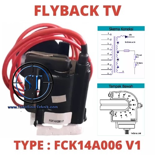 Flyback TV FCK 14A006 Fly Back Plyback Transformer FCK14A006 FCK 14A-006 FCK 14A 006