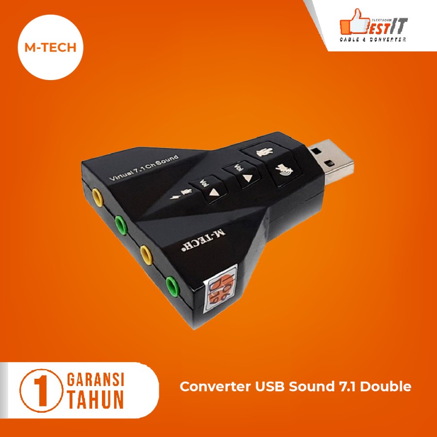 USB Sound 7.1 Double Usb to Jack Sound Card