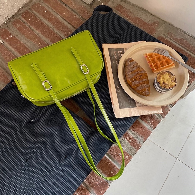 Tas Bahu Kulit Wanita Tas Cewek Retro Shoulder Bag GC 8342