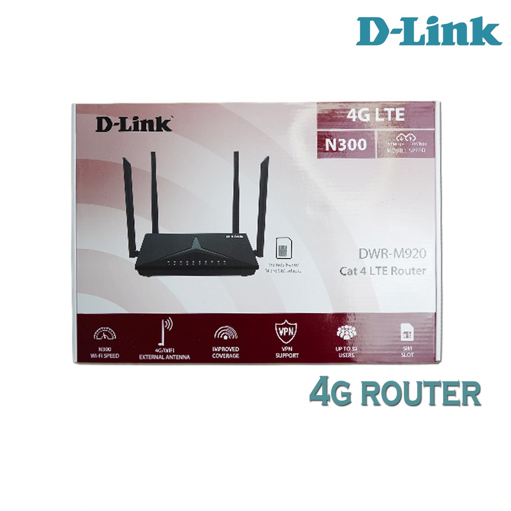 D-LINK DWR-M920 Modem Router LTE 4G N300